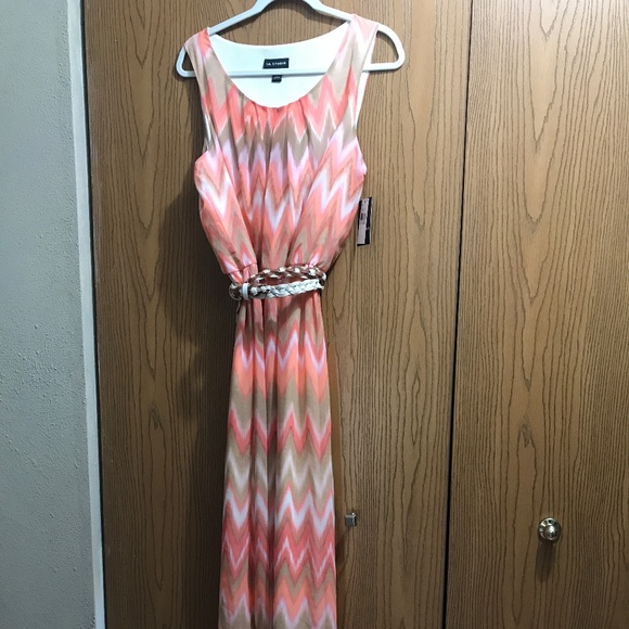 NWT Chevron Maxi Dress - Picture 3 of 6